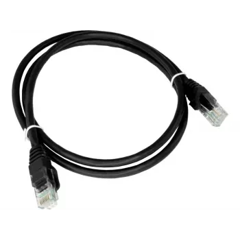 Cable de red Alantec KKU5CZA1 negro 0,25 m Cat5e U/UTP (UTP)
