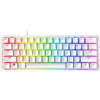 Teclado mecánico gaming Razer Huntsman Mini 60% blanco USB QWERTY US International interruptores ópticos