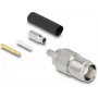 Delock 91762 Conector de crimpado TNC hembra para RG-174/RG-316 con tubo termorretráctil