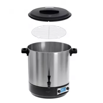 Máquina de conservas Adler AD 4496 28L 2600W acero inoxidable negro
