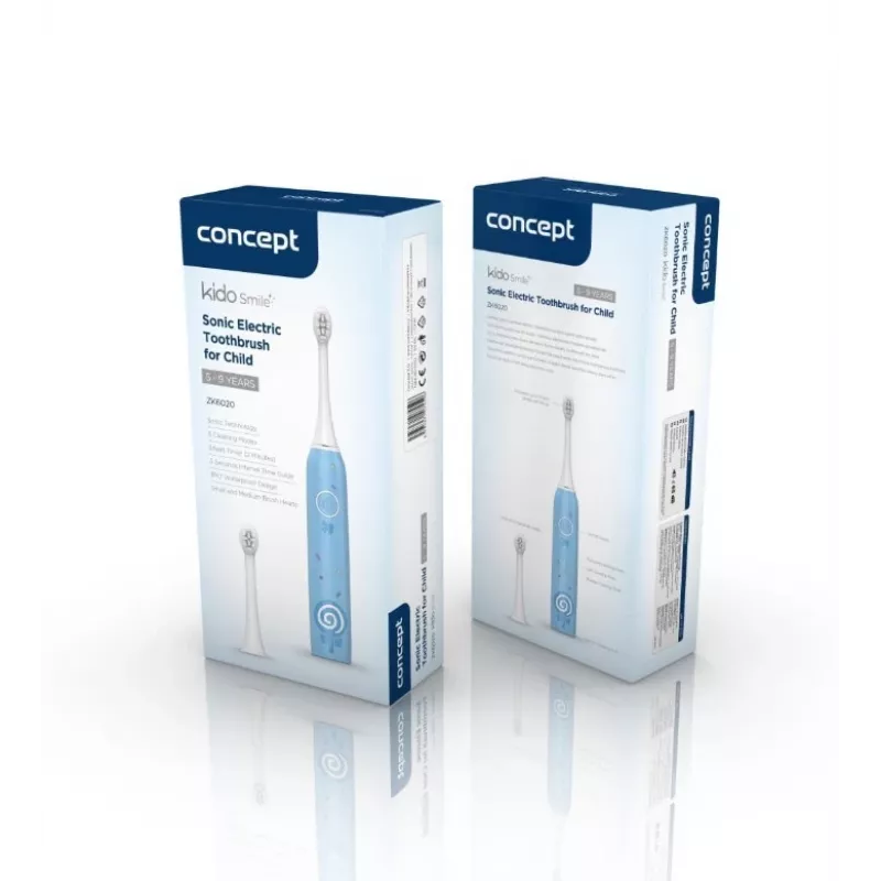 Cepillo de dientes sónico Concept ZK6020 para niños 5-9 años azul