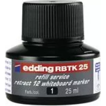 Tinta de recarga para rotulador Edding RBTK 25, negra, 25 ml