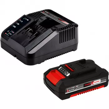 Limpiador de juntas a batería Power X-Change GC-CC 18Li Kit, 18 voltios (rojo/negro, batería de litio 2,0 Ah)