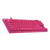 Teclado gaming Logitech G 920-013249 USB AZERTY francés rosa Tenkeyless