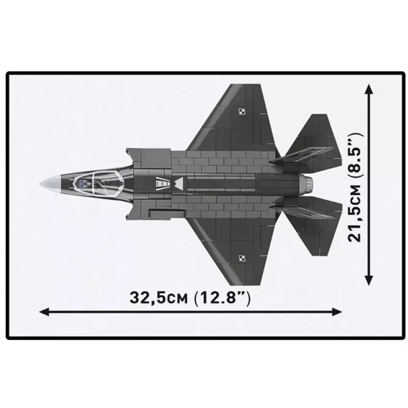 Set de construcción Cobi F-35A Lightning II — 605 piezas, modelo a escala