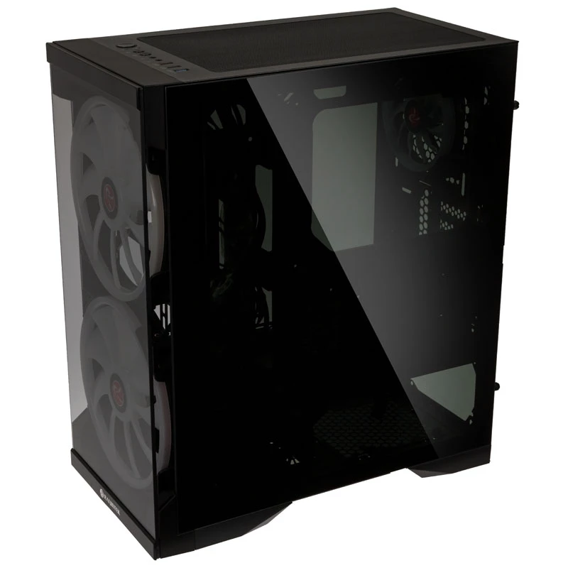 SILENOS PRO versión negra con ventilador ARGB y cristal templado