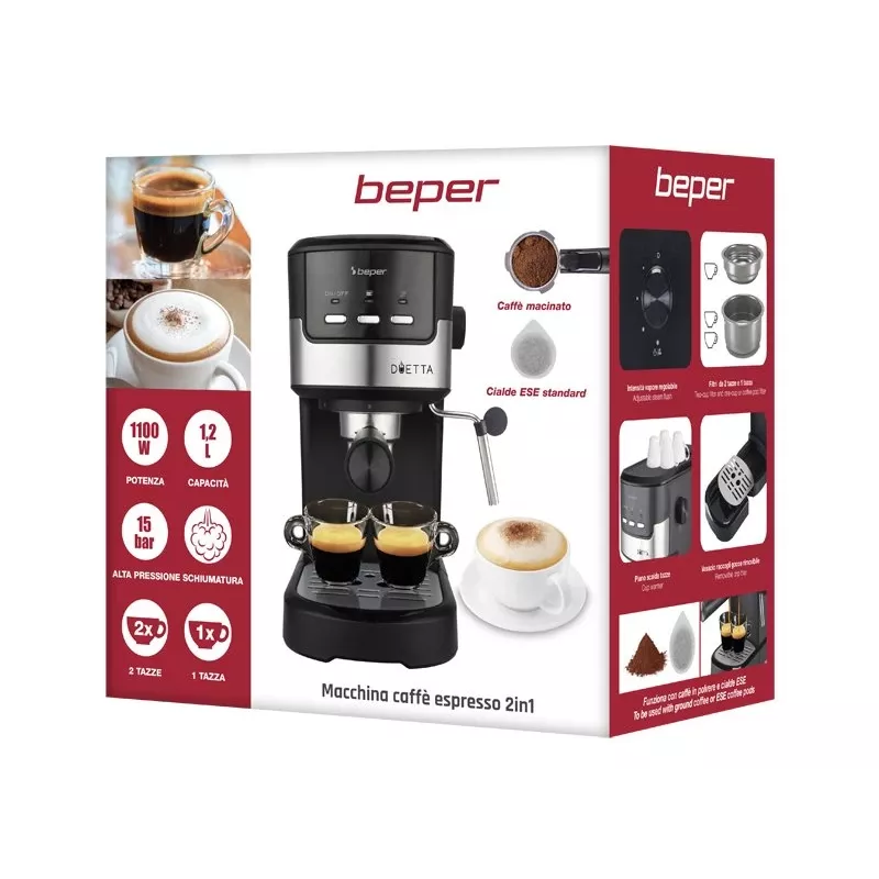 Cafetera Beper 1,25L P101CAF100