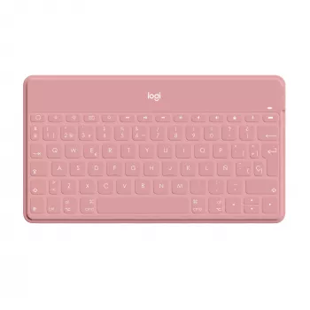 Logitech Keys-To-Go - Teclado - Bluetooth - QWERTY - español - Blush Pink - para Apple iPad/iPhone/TV