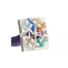 Módulo keystone Alantec MB005-1 plano acero inoxidable RJ-45, conector hembra, Cat6a, AWG 22/24