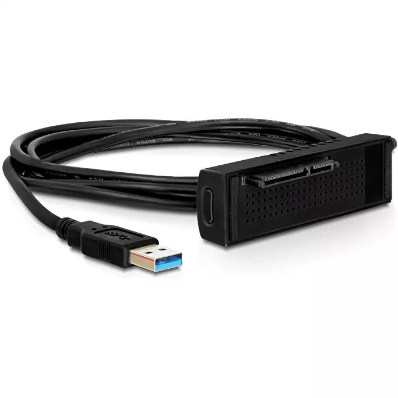 Estación de acoplamiento Delock SATA HDD > USB3.0 - Controlador de almacenamiento - 2.5 / 3.5 compartido - SATA 6Gb/s - USB3.0 (61858)
