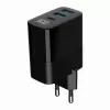 Cargador Gembird TA-UC-PDQC30LCD-BK-02 para dispositivos móviles universal negro AC carga rápida interior