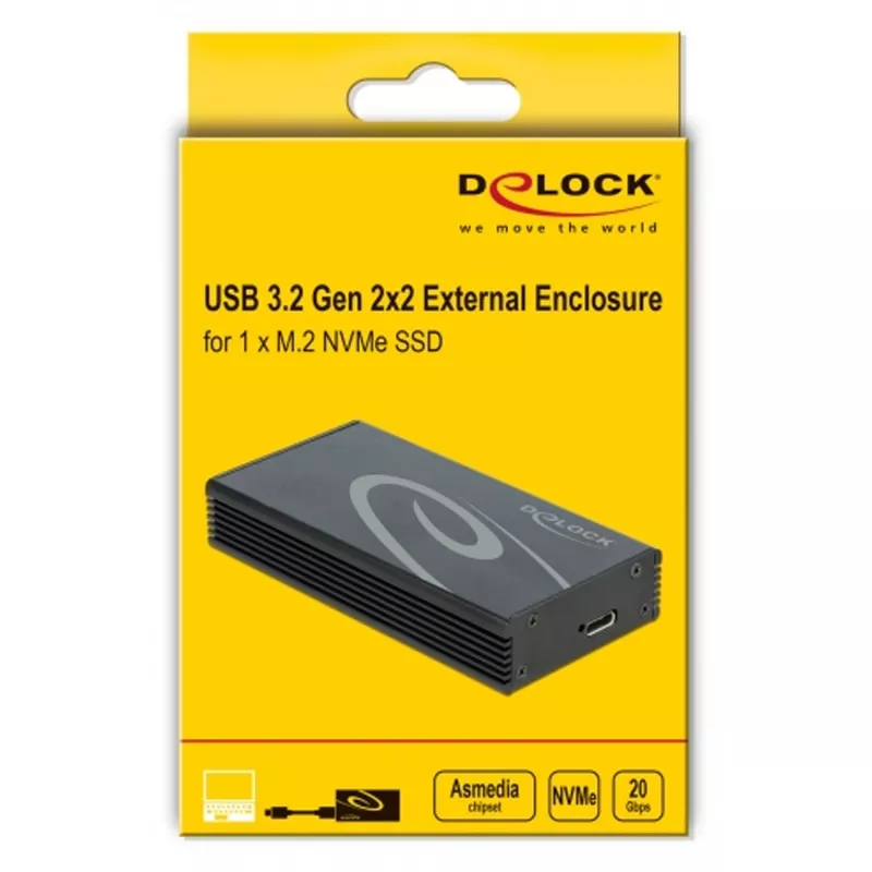 Carcasa externa DeLOCK M.2 NVMe PCIe SSD USB 3.2 Gen 2x2
