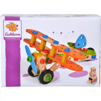 Constructor autobús de dos pisos, juguete de construcción 85 piezas