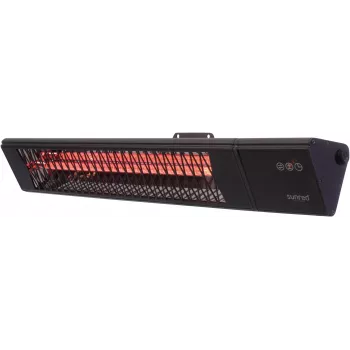 Calefactor infrarrojo SUNRED PRO25W-SMART, montaje en pared triangular oscuro, 2500 W, negro, IP55