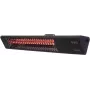Calefactor infrarrojo SUNRED PRO25W-SMART, montaje en pared triangular oscuro, 2500 W, negro, IP55