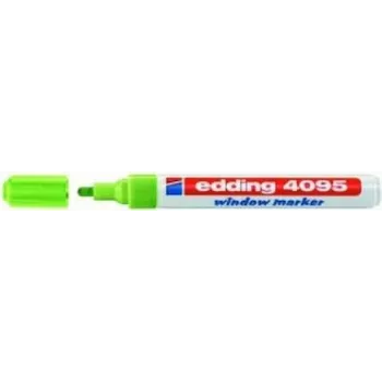 Rotulador de tiza Edding 4095 punta cincel verde 10 uds.