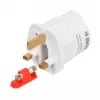Fuente de alimentación IBOX iaukeu cargador de red con conectores intercambiables UK (tipo G) y EU (tipo E), 100–240 V 50/60 Hz, 7,5 A, blanco