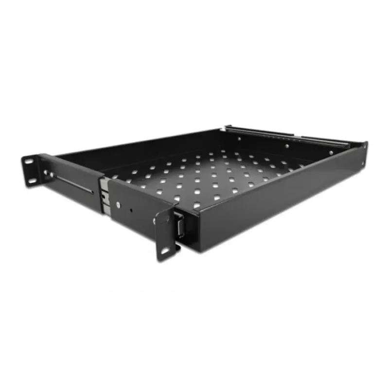 Delock - Unidad extraíble para rack - negra - 1U - 48,3 cm (19