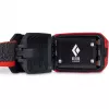 Linterna frontal Diamond Storm 450 Negra con cinta frontal negra y roja