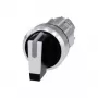 Siemens anillo frontal de interruptor giratorio metal, negro brillante, blanco 2 x 45 ° SIRIUS ACT 3SU1052-2BL60-0AA0 1 ud. (3SU1052-2BL60-0AA0)