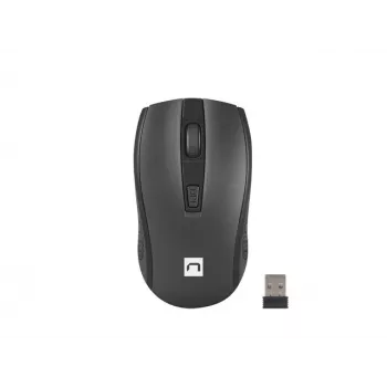 Natec Squid NZB-1989 Kit de teclado y ratón inalámbricos, distribución US, negro