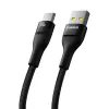 Baseus Flash 2 Cable de carga rápida USB A a USB C 2 m 100 W Negro