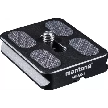 Walimex Mantona placa de liberación rápida Arca Swiss, 50 mm negro (1021461)