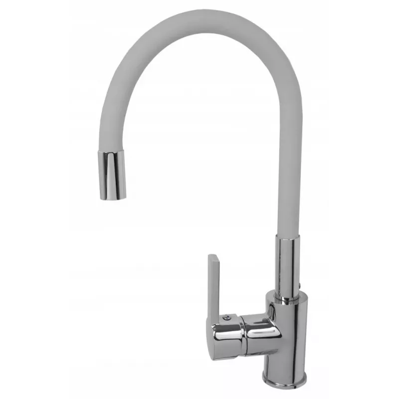 Grifería de cocina PYRAMIS Flessi gris 090938001 - grifería de fregadero giratoria