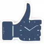 Reloj NeXtime 5185bl Mini Thumbs Up, 20,5x21, pared, azul/plata