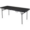 Mesa de camping Coleman 2199848 negra polipropileno acero 760 mm x 1830 mm