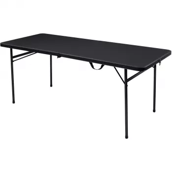 Mesa de camping Coleman 2199848 negra polipropileno acero 760 mm x 1830 mm