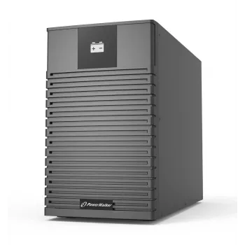 Armario de baterías SAI PowerWalker BP I72T-12x9Ah Torre negro — 12 bahías, baterías 9 Ah, ruedas, 318×192×428 mm