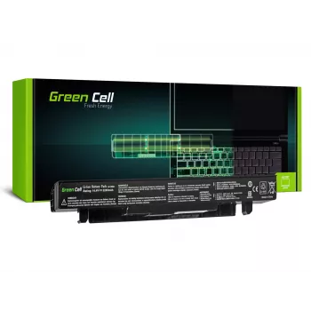 Batería Green Cell AS58 para portátiles ASUS — Li-Ion 2200 mAh, 14.4 V, 4 celdas, negra