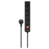 Regleta de enchufes SAVIO LZ-17 — 5 tomas, cable de 3 m, enchufes con toma de tierra