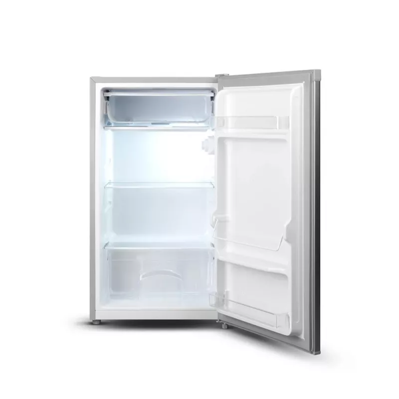 Frigorífico Goddess | GODRSE085GS8SSE | Clase de eficiencia energética E | Instalación libre | Frigorífico sin congelador | Altura 85 cm | Capacidad útil de refrigeración 90 L | 39 dB | Plata