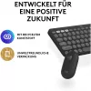 Logitech Pebble 2 Combo teclado y ratón inalámbricos QWERTZ alemán grafito