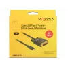 Adaptador USB-C a DVI DeLOCK 1 m 85320