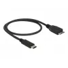 Cable USB DeLOCK 0,5 m USB3.1 C - MicroUSB3.1 B