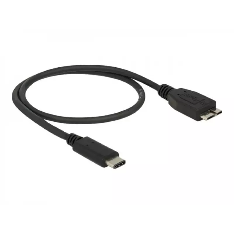 Cable USB DeLOCK 0,5 m USB3.1 C - MicroUSB3.1 B