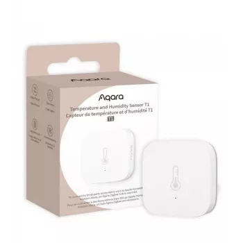 Sensor Aqara TH-S02D Blanco Temp. y humedad. HomeKit Alexa Google