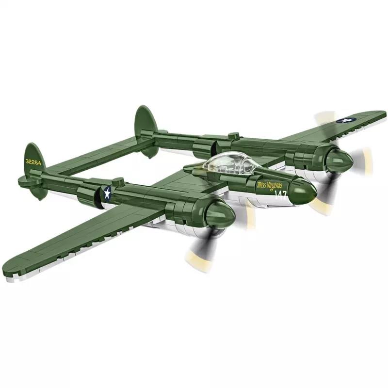 COBI Lockheed P-38 Lightning. Tipo de producto: bloques de construcción, edad mínima recomendada: 7 años, temática: fuerzas armadas, número de piezas: 332 uds.