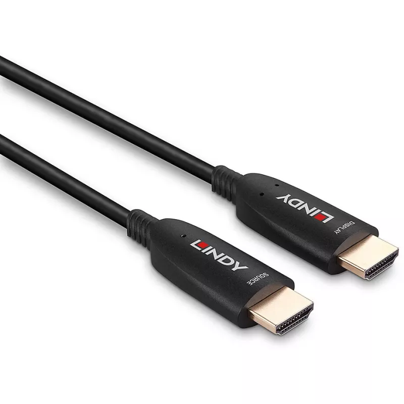 Cable HDMI híbrido de fibra óptica Lindy 20m 8K60