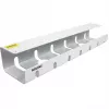 ROLINE Easy2Open Canaleta de cables, montaje bajo mesa, blanco, 44,9 cm