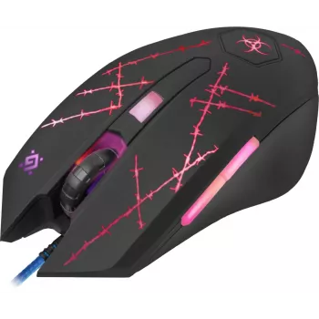 Ratón gaming Defender Forced GM-020L ambidiestro USB Type-A óptico 3200 DPI