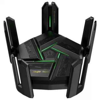 Router WiFi de sobremesa RUIJIE RG-EW7200BE PRO – doble banda Wi‑Fi 7 (2,4/5 GHz), 5765 Mbit/s, 9x RJ-45 LAN (10/100/1000/2500), USB, negro