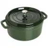 Fuente de horno de hierro fundido Staub 40509-356-0 3,8 l verde, redonda