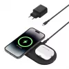 Belkin WIZ021VFBK – Estación de carga inalámbrica 2 en 1 con tecnología Qi2 15 W, negra