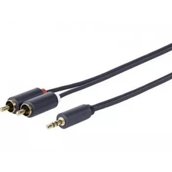 Cable de audio Vivolink PROMJRCA0.5 0,5 m 3,5 mm 2 x RCA negro