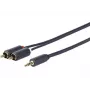 Cable de audio Vivolink PROMJRCA0.5 0,5 m 3,5 mm 2 x RCA negro