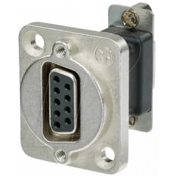 Neutrik NADB9FF adaptador de cable D-SUB negro – plata (NADB9FF)